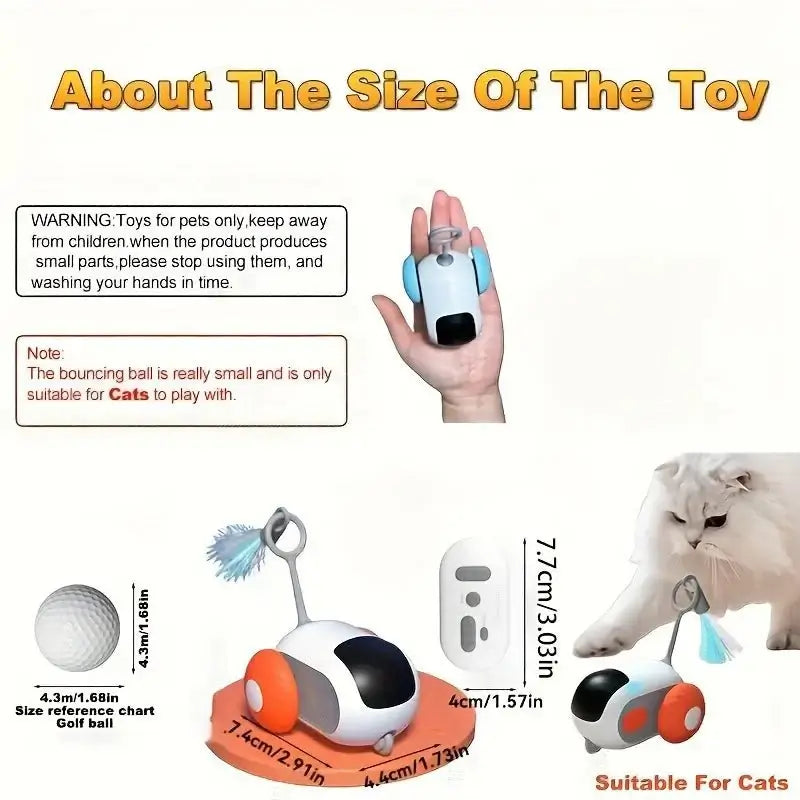 Gravity Cat Toy Car - Smart Interactive Toy for Cats