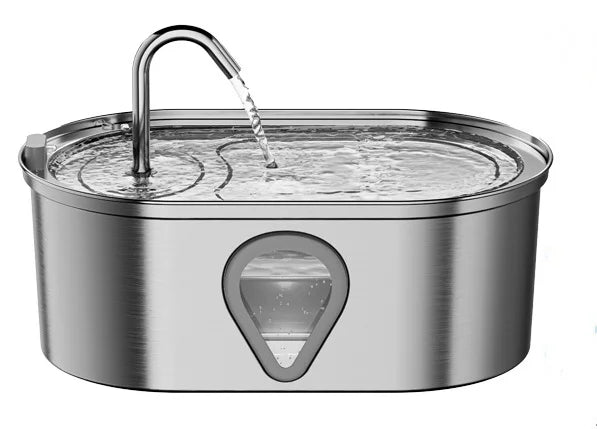 3.5L large capacity pet water dispenser automatic stainless steel cat water fountain