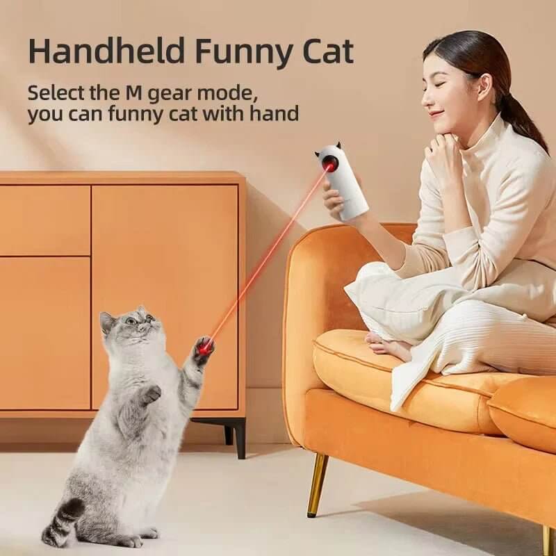 Smart Interactive Automatic Cat Toy Teasing Pet LED Laser