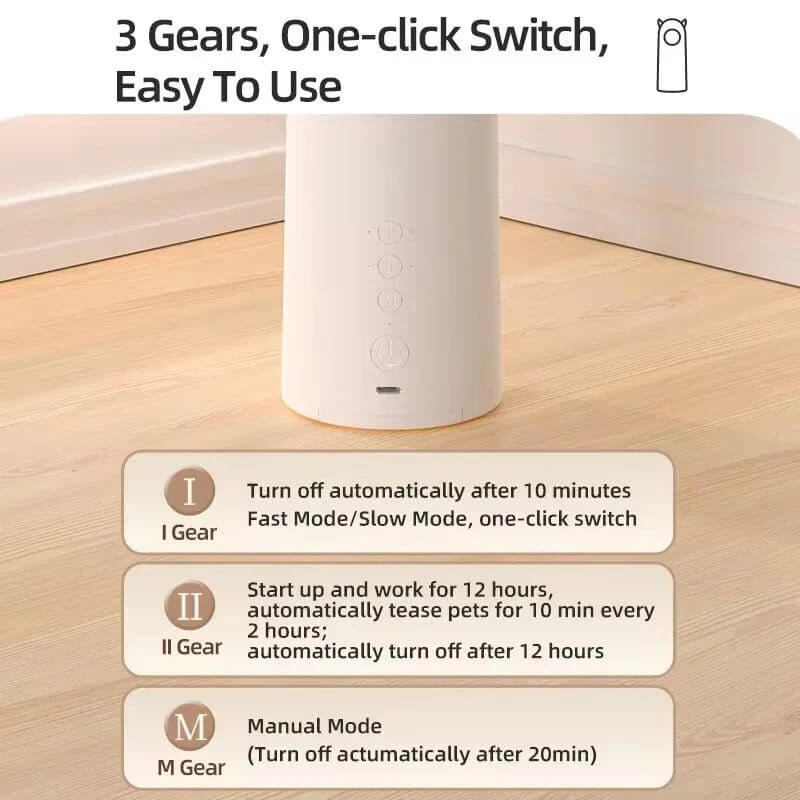 Smart Interactive Automatic Cat Toy Teasing Pet LED Laser