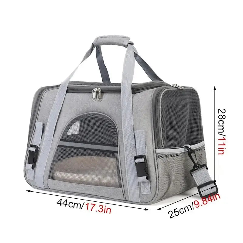 soft sided Portable pet carrier bag