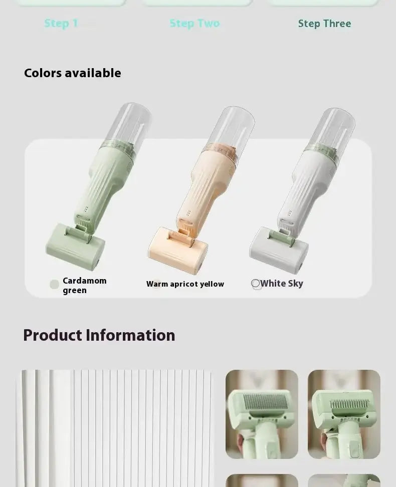 Pet Grooming Vac Kit - Cat Hair Vacuum Attachment for Easy Grooming