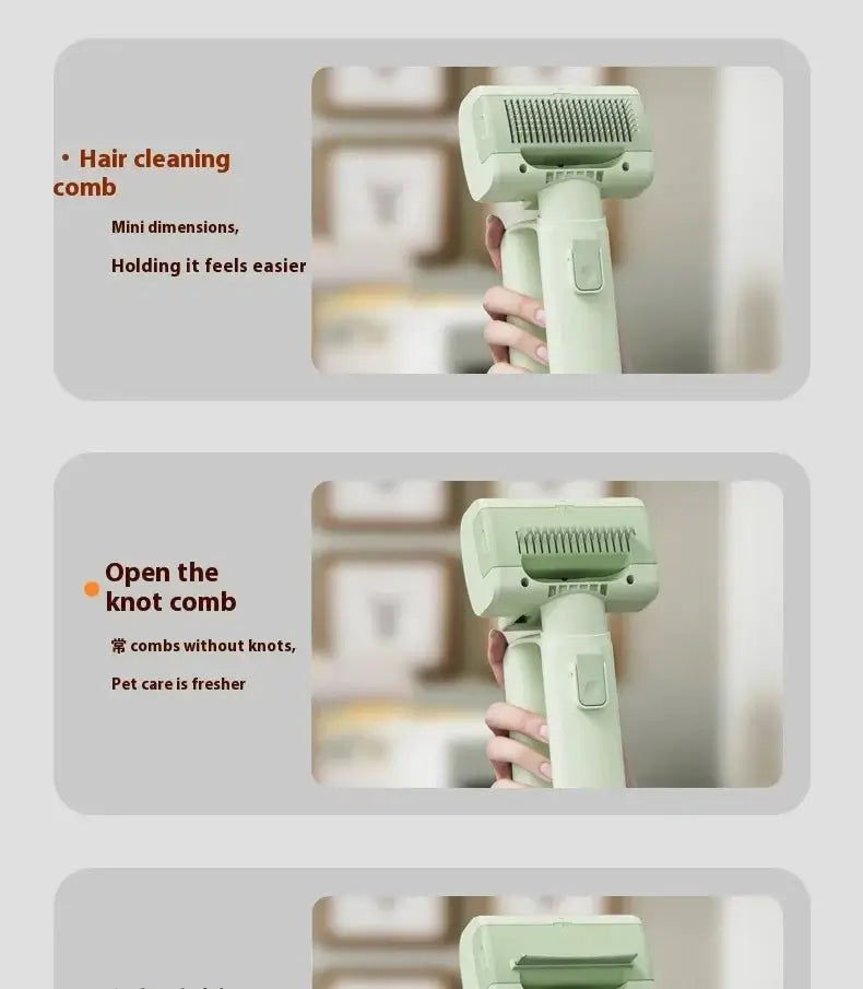 Pet Grooming Vac Kit - Cat Hair Vacuum Attachment for Easy Grooming