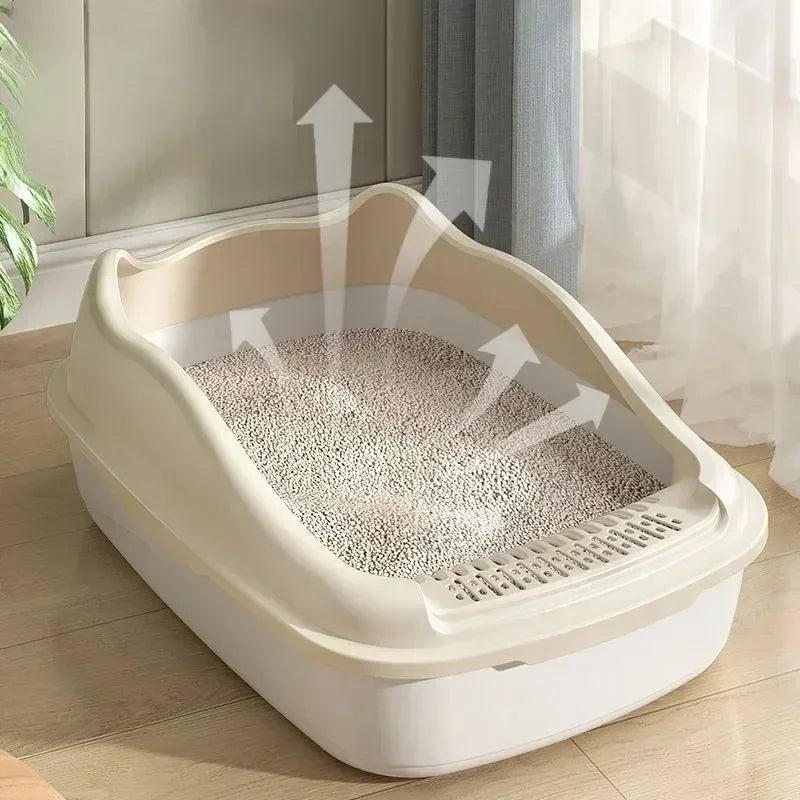 Cat Litter Box Small Size Pet Sandbox for Kitty Anti - Splash Cats Toilet