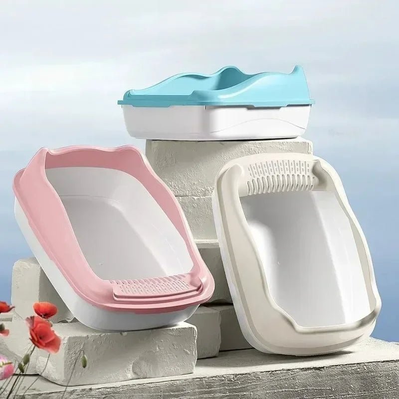 Cat Litter Box Small Size Pet Sandbox for Kitty Anti - Splash Cats Toilet