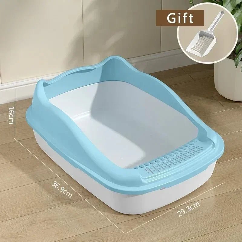 Cat Litter Box Small Size Pet Sandbox for Kitty Anti - Splash Cats Toilet