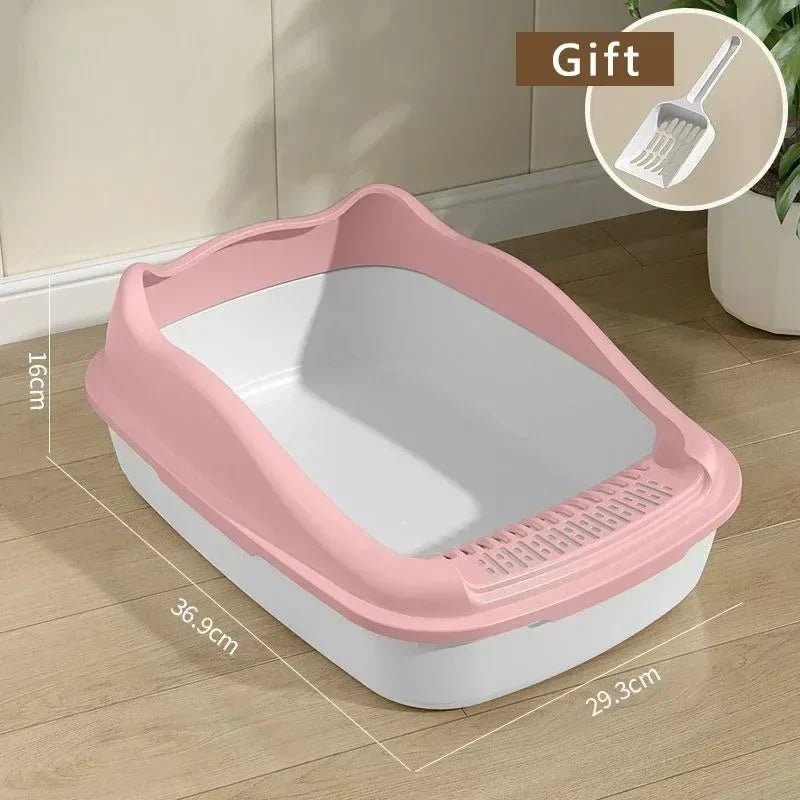 Cat Litter Box Small Size Pet Sandbox for Kitty Anti - Splash Cats Toilet