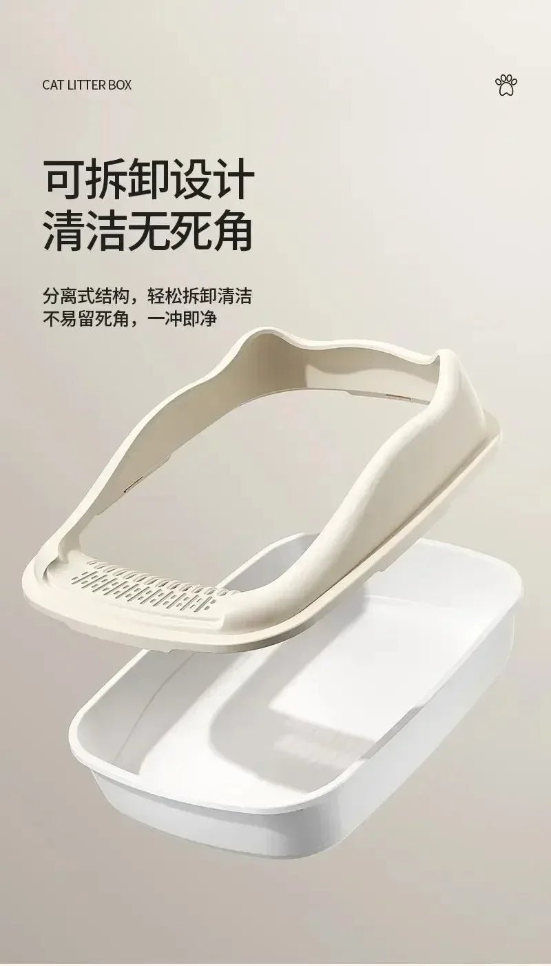 Cat Litter Box Small Size Pet Sandbox for Kitty Anti - Splash Cats Toilet