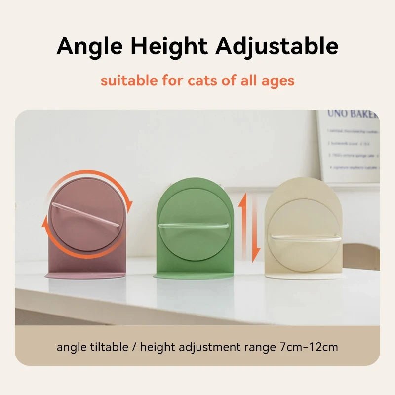 Adjustable Ceramic Pet Bowl – Detachable Elevated Feeder for Cats & Dogs