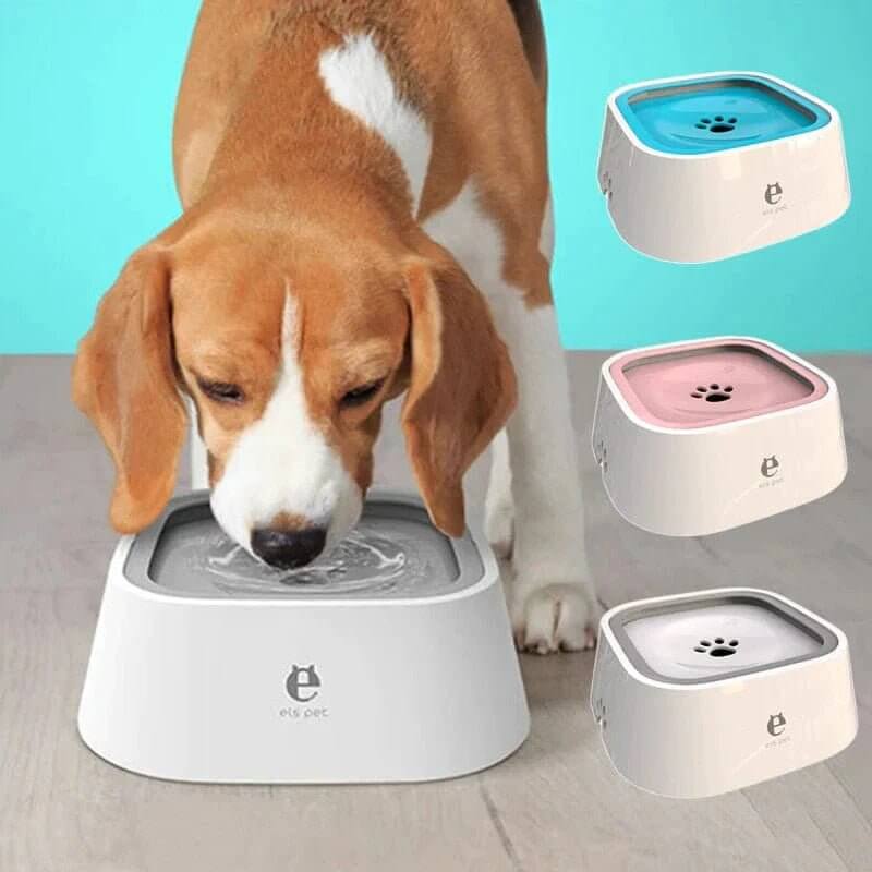 Dog Drinking water Bowl with Floating, Non-wetting Mouth