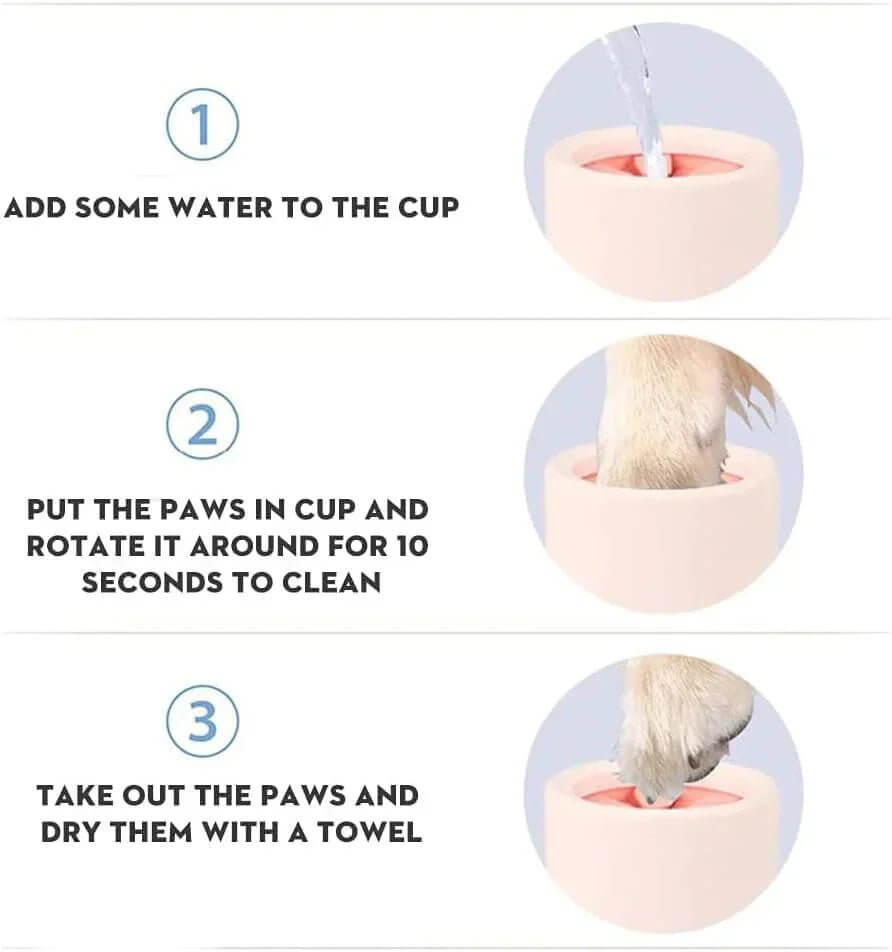 Portable Pet Paw Cleaner Cup - Easy Dog Paw Washer