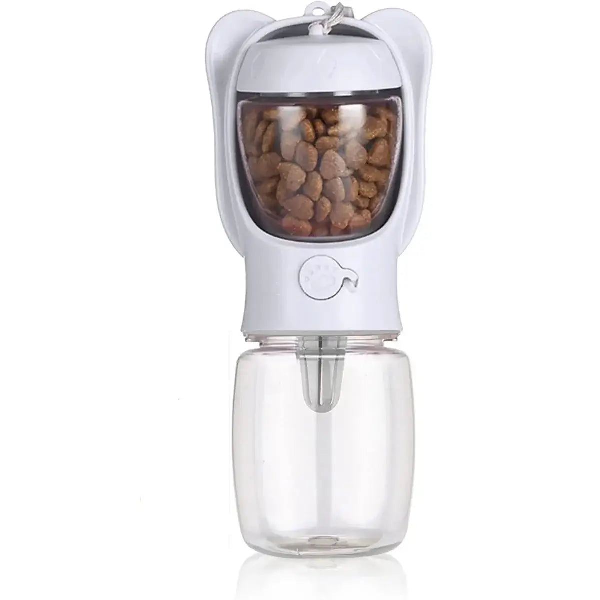 Pet Water Bottle Dispenser with Detachable Food Container