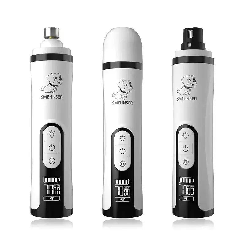 Electric Pet Nail Grinder LED Light Clippers