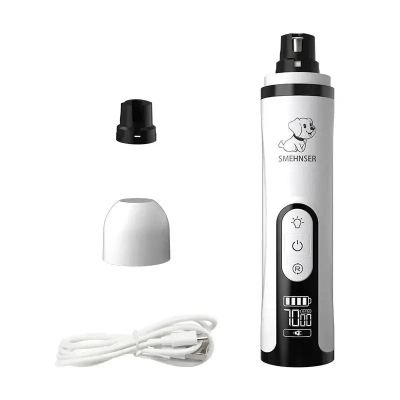 Electric Pet Nail Grinder LED Light Clippers