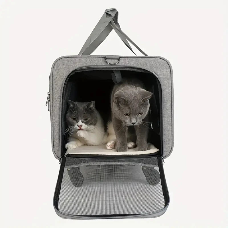 Extra-Large Pet Trolley Carrier – Foldable & Detachable Travel Bag for Dogs & Cats