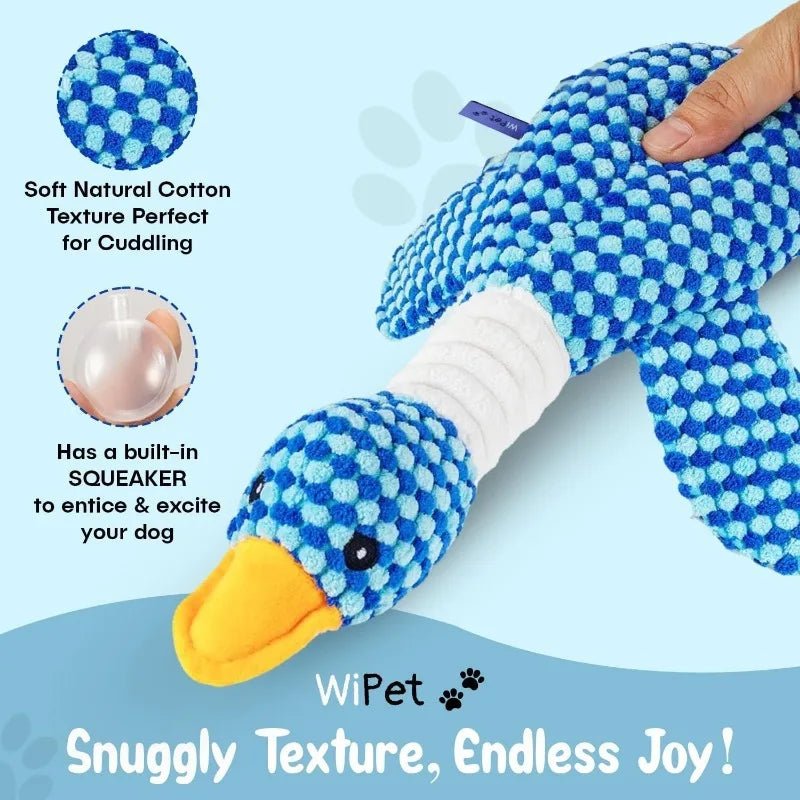 Interactive Plush Doll Chew Squeak Toy - Indestructible Pet Toys for Cats Dogs