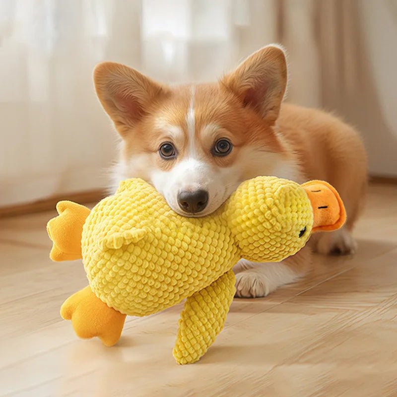 Interactive Plush Doll Chew Squeak Toy - Indestructible Pet Toys for Cats Dogs