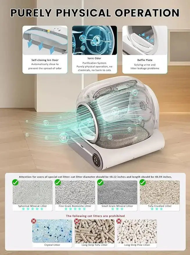 Smart Self Cleaning Cat Litter Box Intelligent Full-Automatic