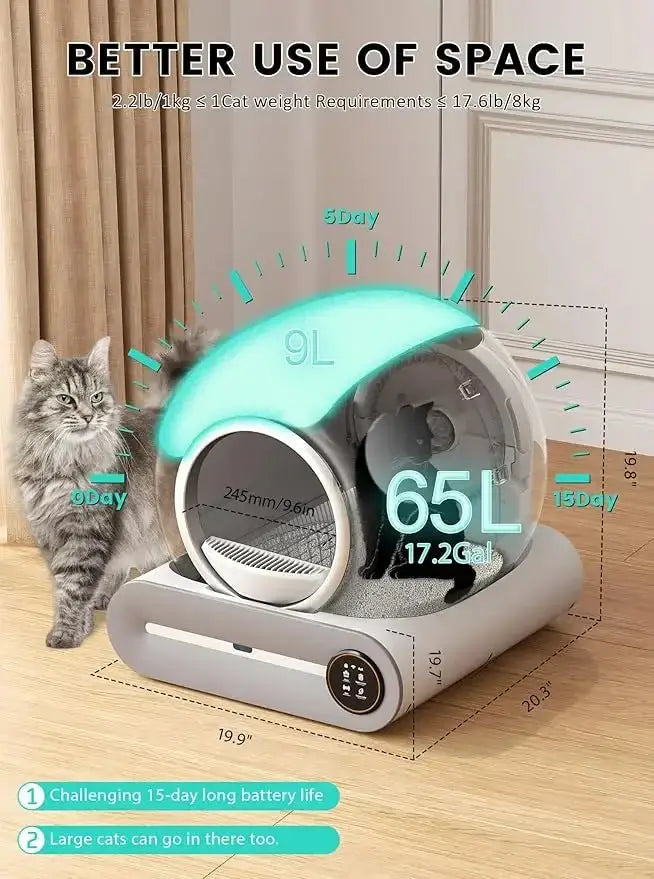 Smart Self Cleaning Cat Litter Box Intelligent Full-Automatic