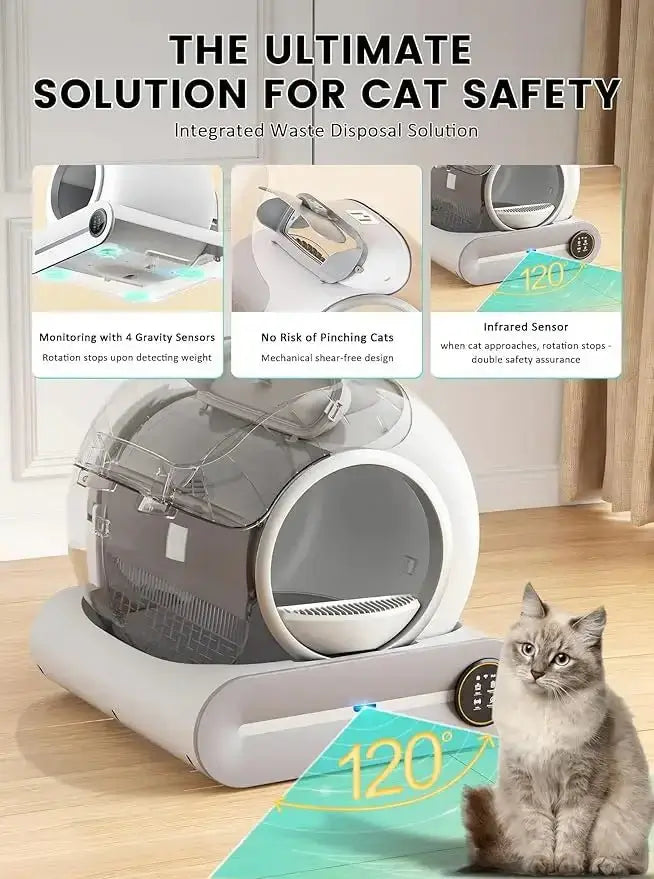 Smart Self Cleaning Cat Litter Box Intelligent Full-Automatic