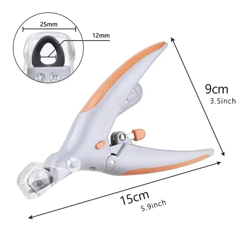 LED Pet Nail Clipper – Precision Dog & Cat Nail Trimmer with Magnifier