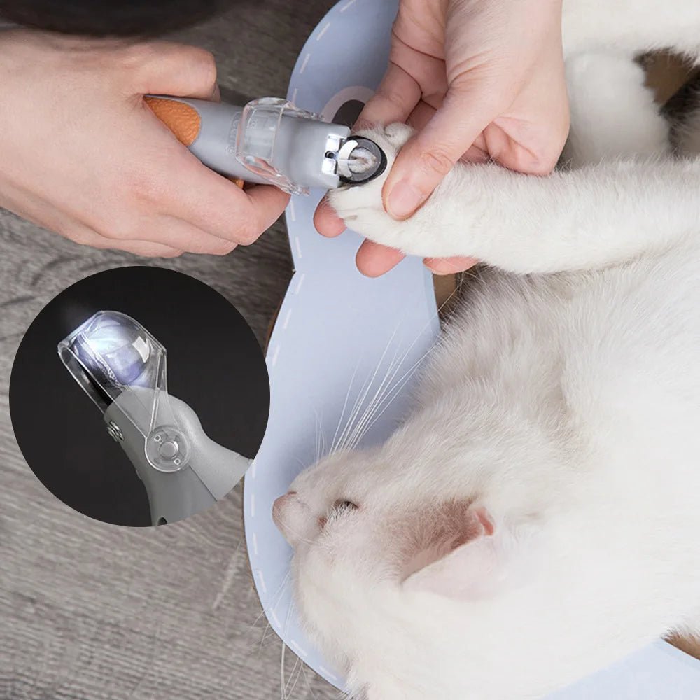 LED Pet Nail Clipper – Precision Dog & Cat Nail Trimmer with Magnifier