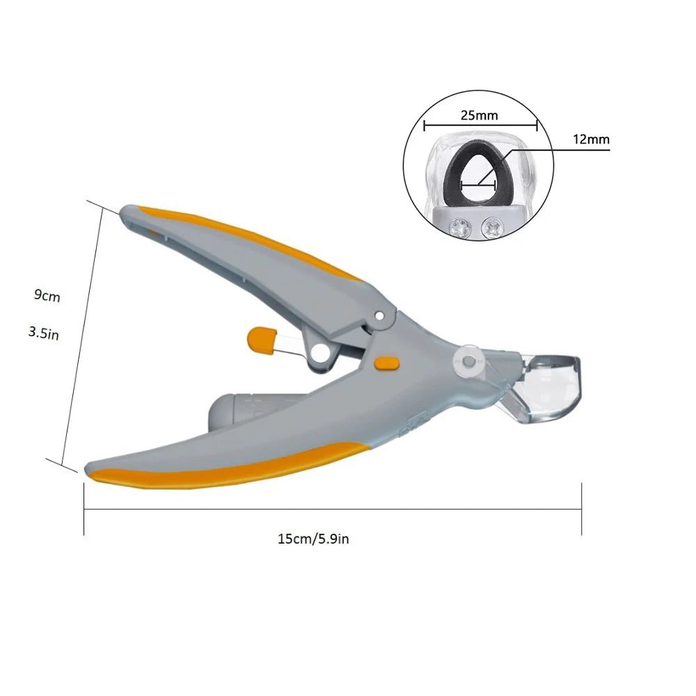LED Pet Nail Clipper – Precision Dog & Cat Nail Trimmer with Magnifier