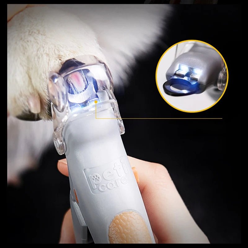 LED Pet Nail Clipper – Precision Dog & Cat Nail Trimmer with Magnifier