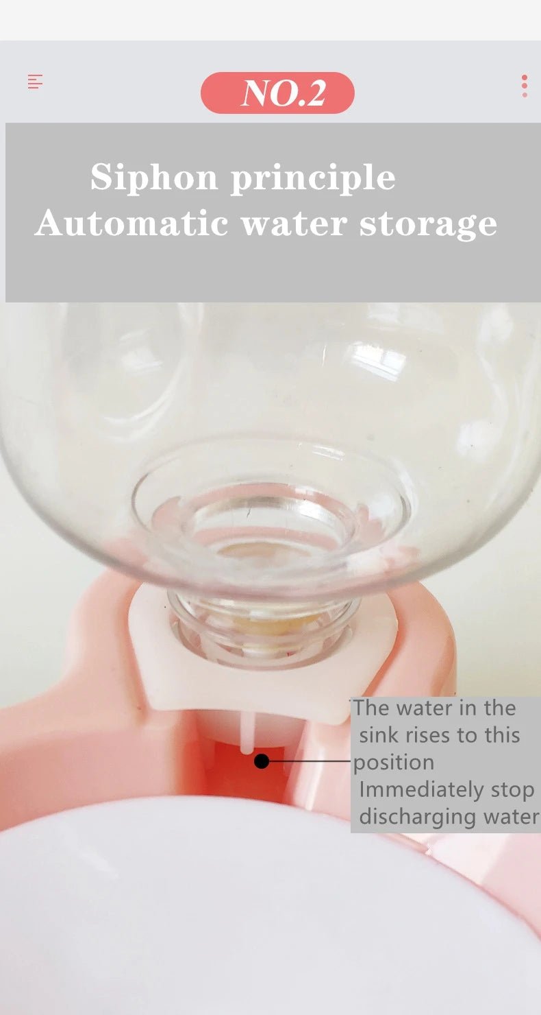 Automatic 2-in-1 Pet Food & Water Dispenser for Cats - Dog Bowl Waterer & Feeder