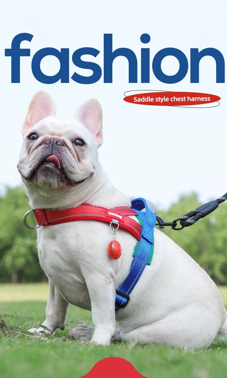 Adjustable Dog Harness – No-Pull Saddle Design for Small, Medium & Large Dogs