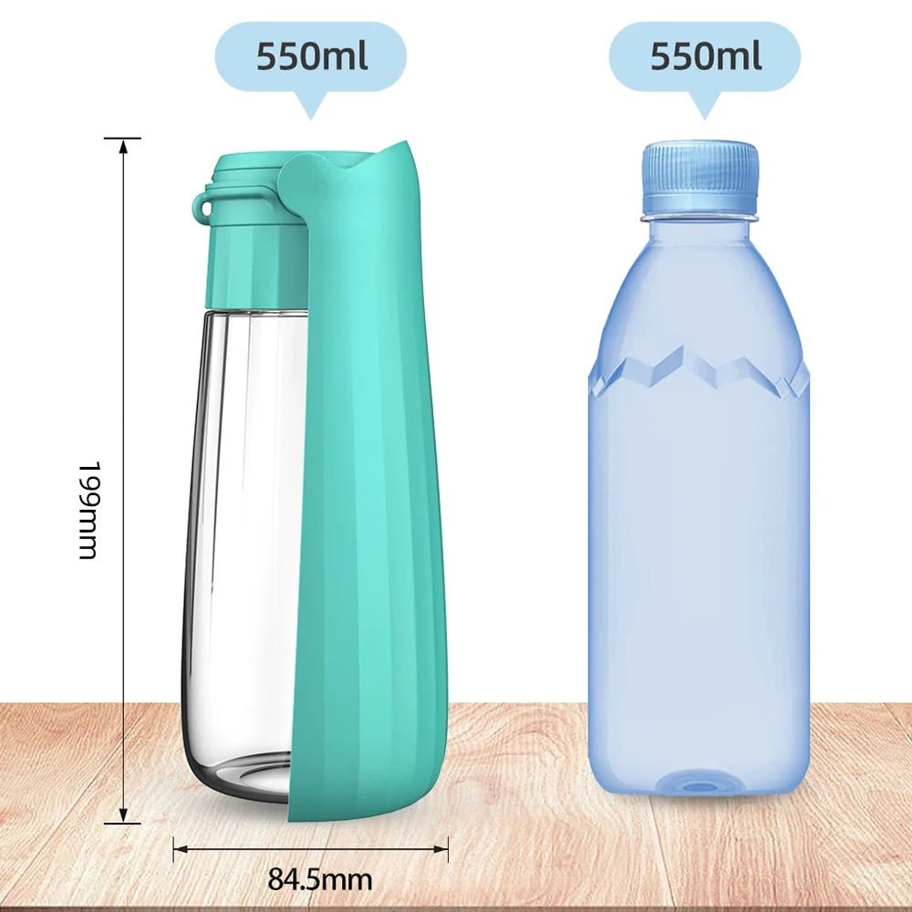 Leak-Proof Outdoor Dog Water Bottle with High Capacity Drinking Bowl