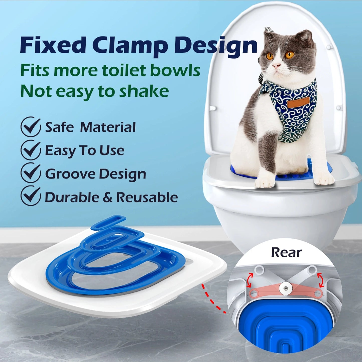 Removable Sand Tray Pet Toilet Trainer for Cats and Dogs