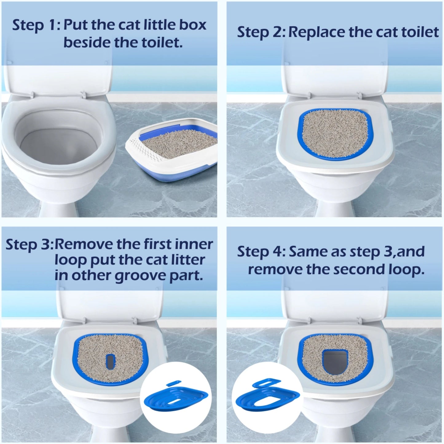 Removable Sand Tray Pet Toilet Trainer for Cats and Dogs