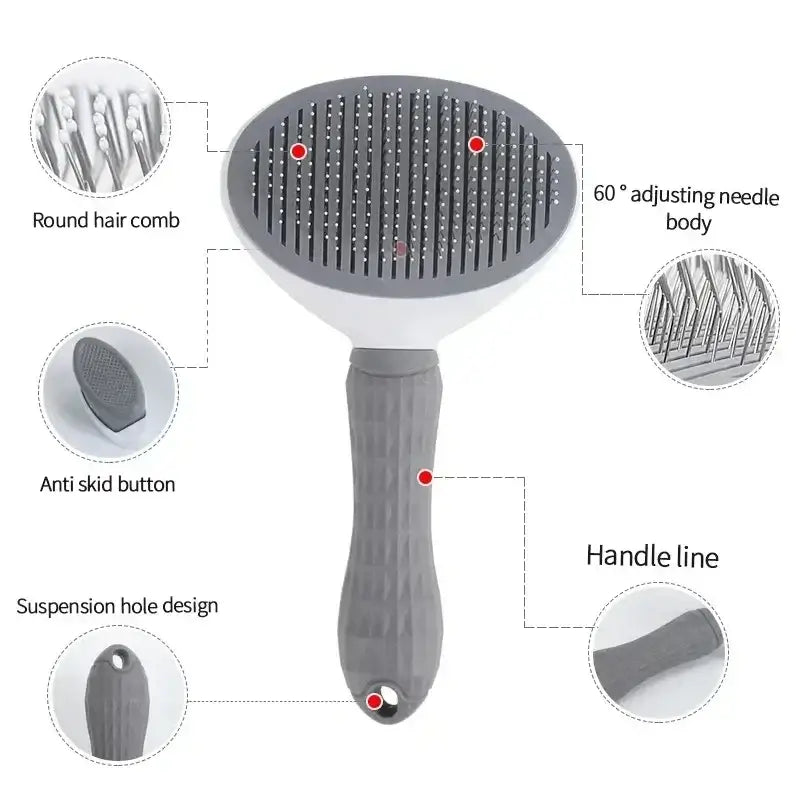Self cleaning pet brush for Dogs & Cats