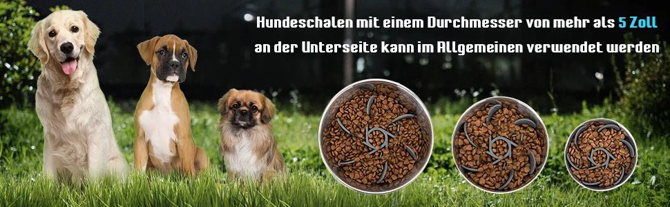 Slow Feeder Pet Bowl – Anti-Choking Design with Suction Base for Dogs & Cats