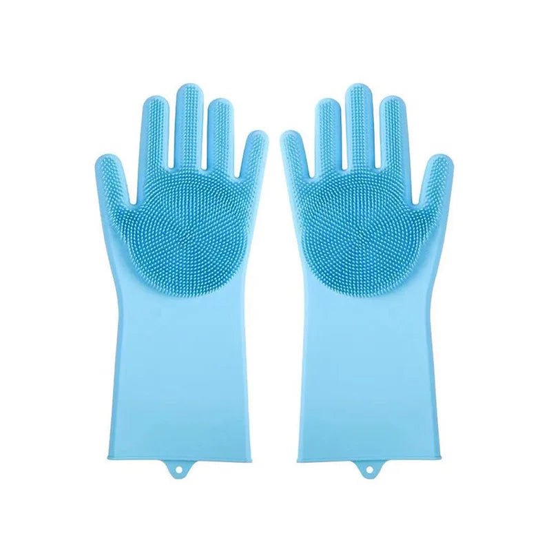 Pet Grooming Gloves – Soft Silicone Bath & Hair Removal Glove for Dogs & Cats