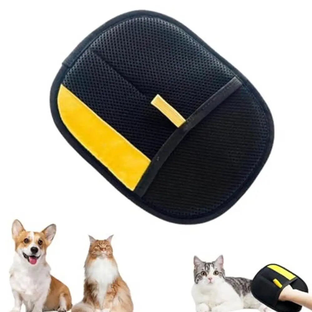 Double-Sided Pet Grooming Gloves – Gentle Deshedding & Massage Mitt for Dogs & Cats