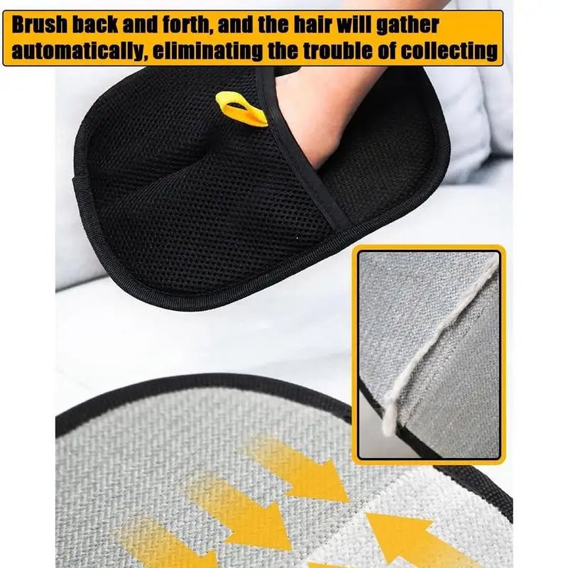 Double-Sided Pet Grooming Gloves – Gentle Deshedding & Massage Mitt for Dogs & Cats