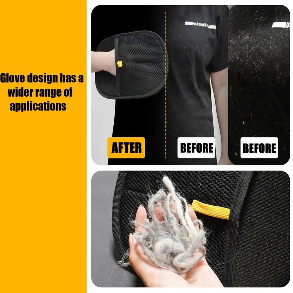 Double-Sided Pet Grooming Gloves – Gentle Deshedding & Massage Mitt for Dogs & Cats