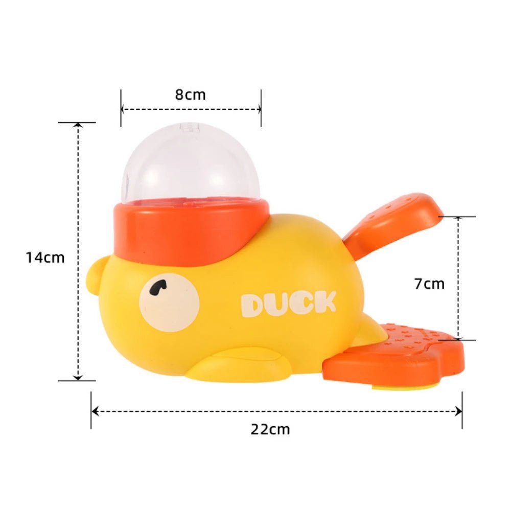 Cartoon Duck Pet Snack Feeder – Automatic Dog & Cat Treat Dispenser for Training