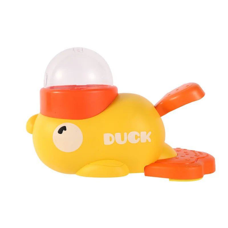 Cartoon Duck Pet Snack Feeder – Automatic Dog & Cat Treat Dispenser for Training