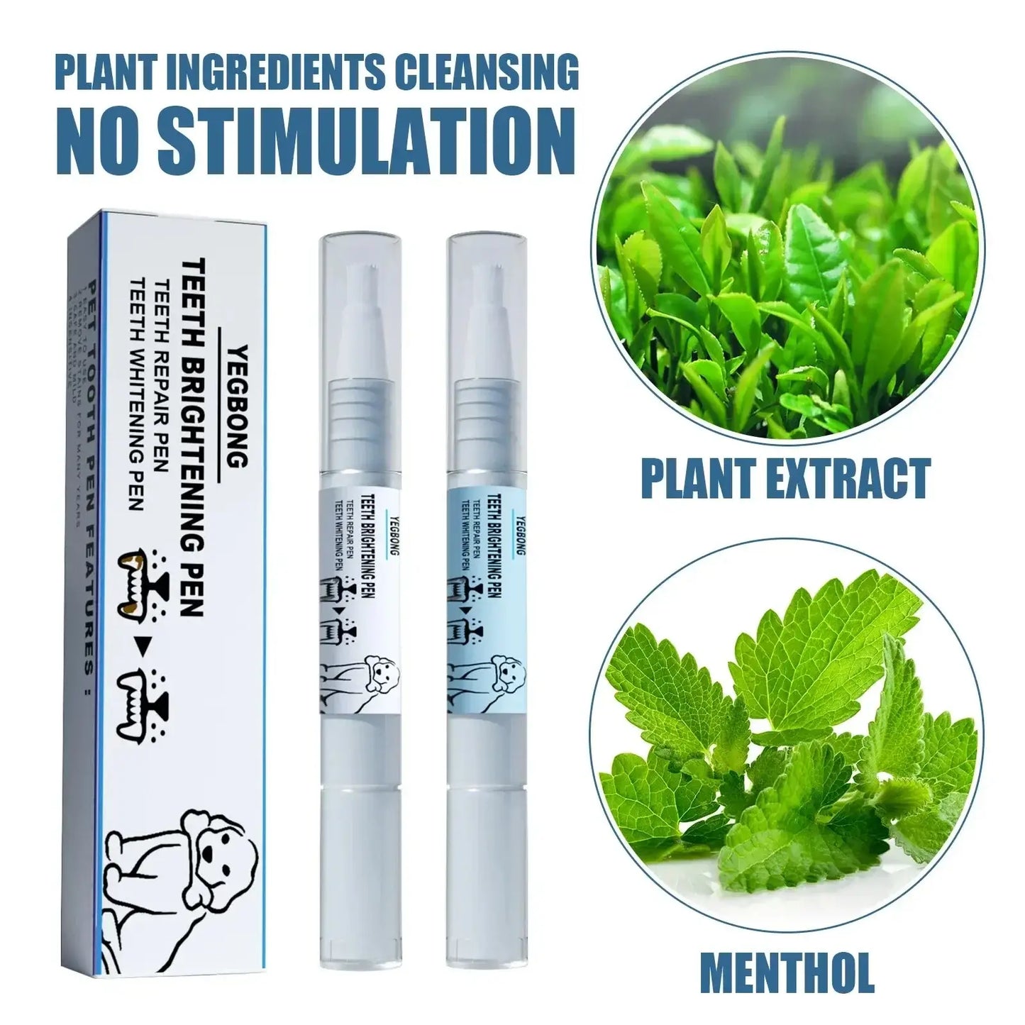 Pets Teeth Cleaning Kit – Toothbrush, Tartar Remover