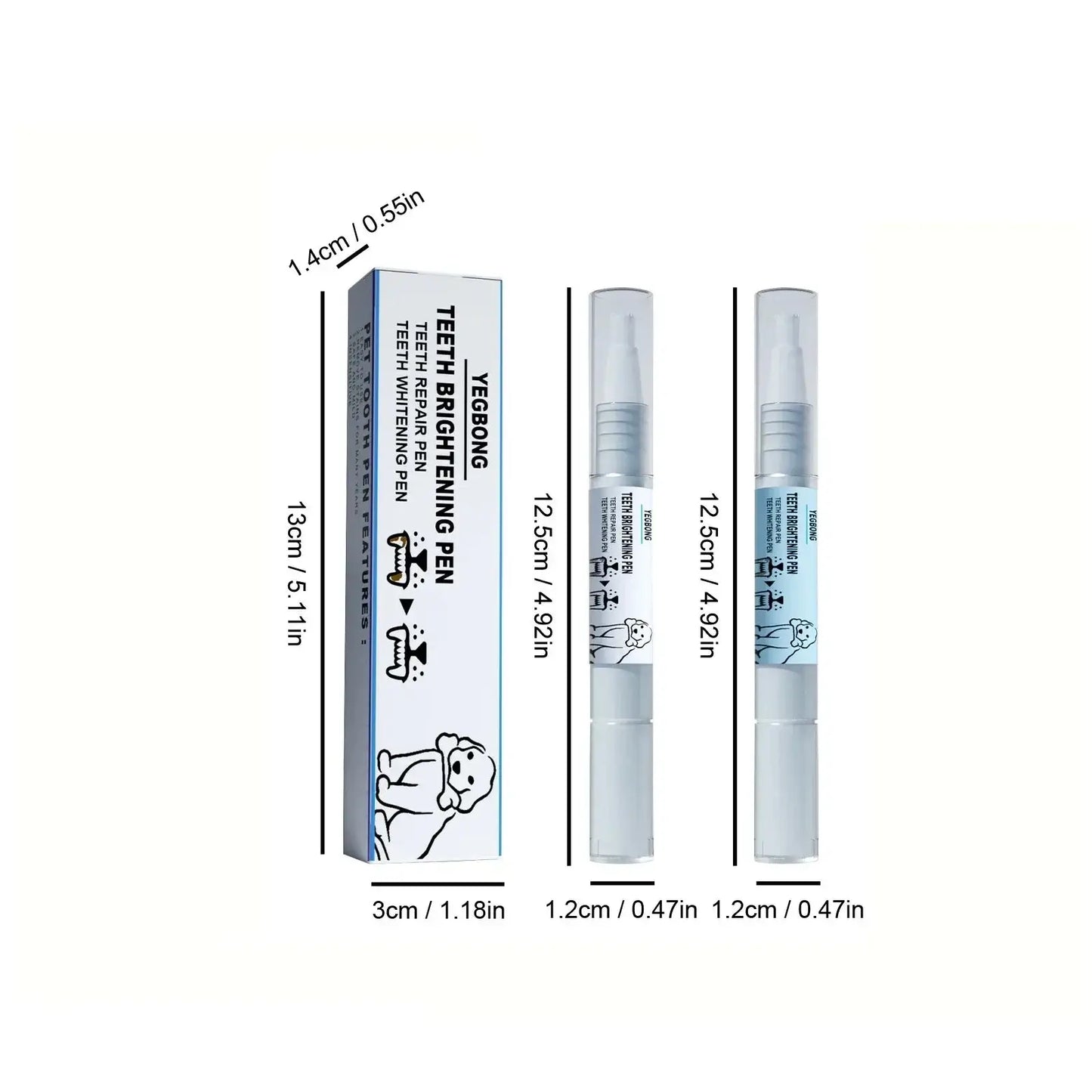 Pets Teeth Cleaning Kit – Toothbrush, Tartar Remover