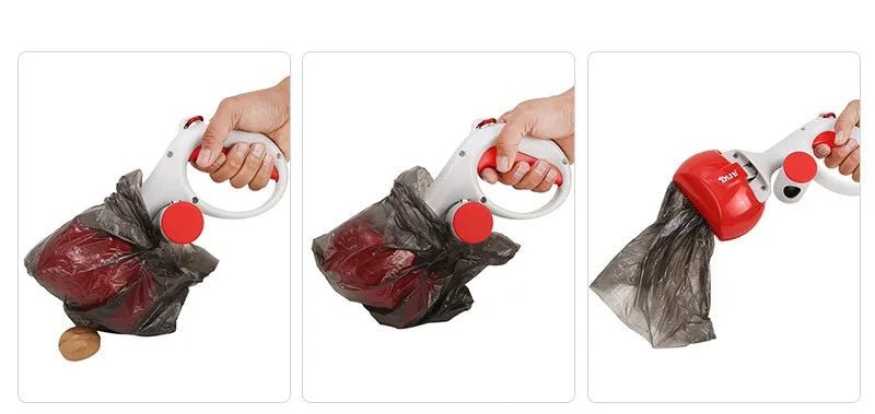 Portable Dog Pooper Scooper – Outdoor Pet Waste Picker with Poop Bag Holder