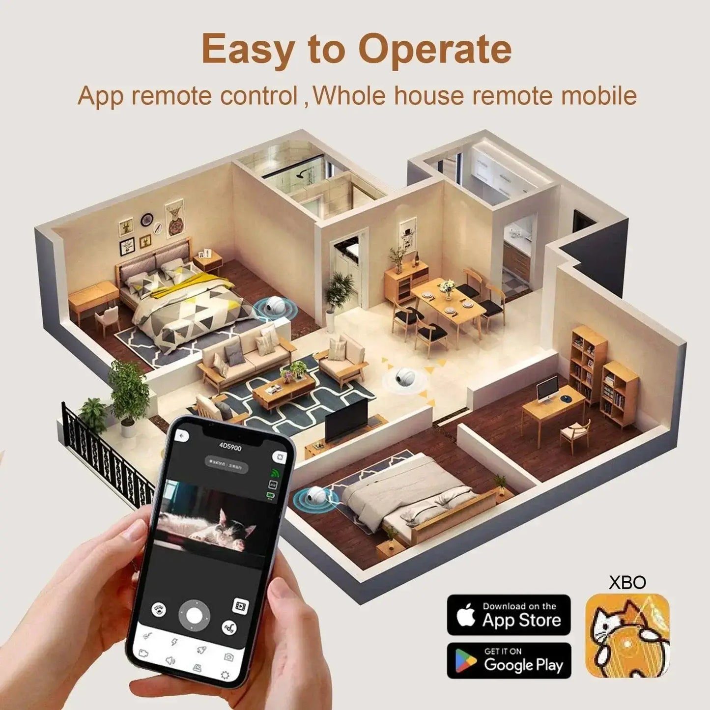 XBO R2 Pet Camera Companion Robot HD Intelligent AI
