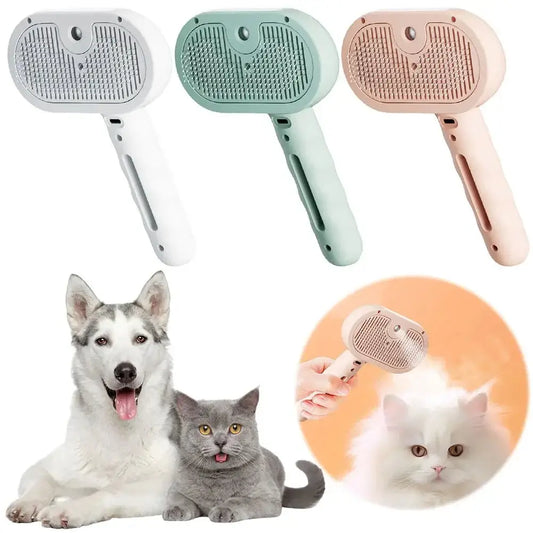 Pet Grooming 3-in-1 Steaming Brush