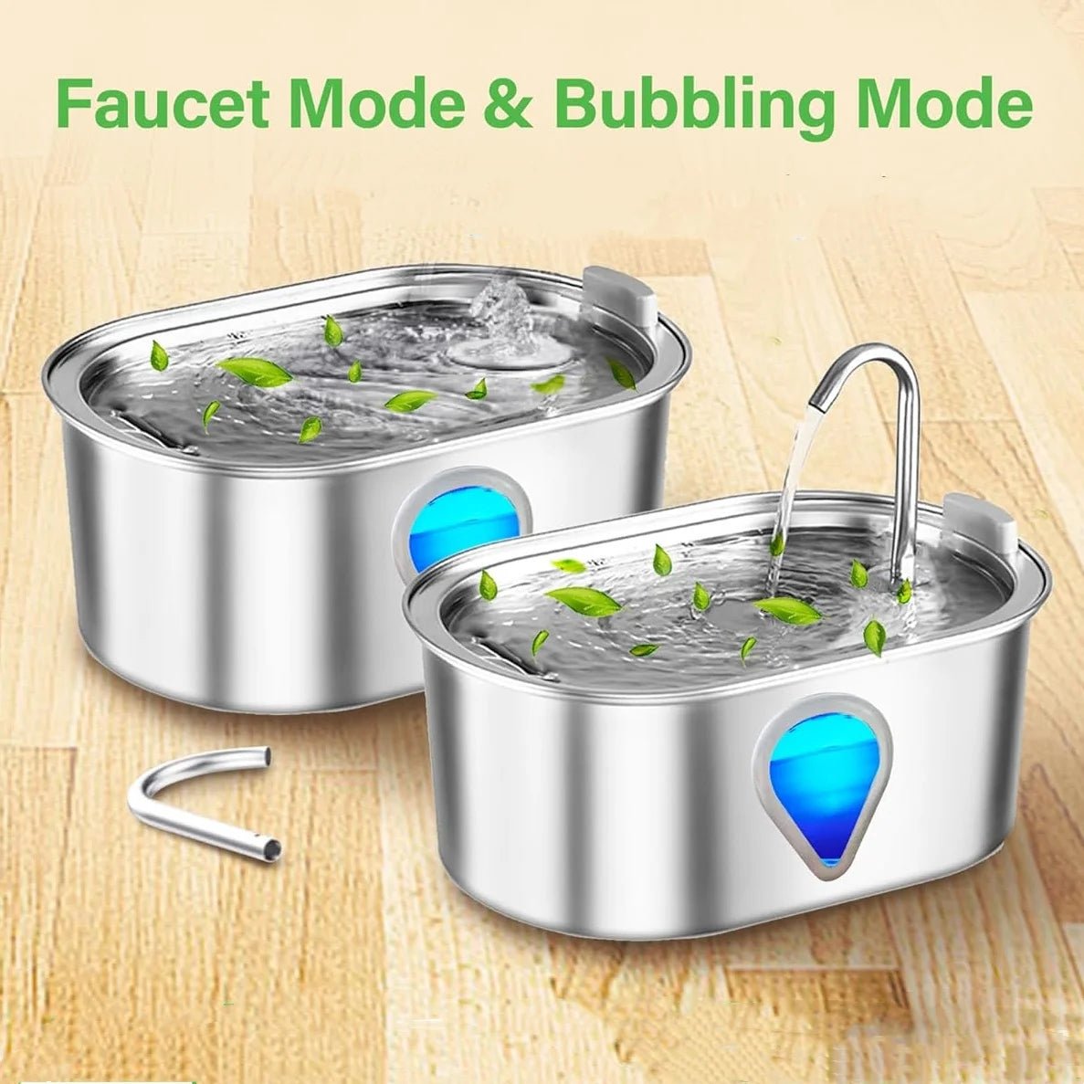 3.5L large capacity pet water dispenser automatic stainless steel cat water fountain