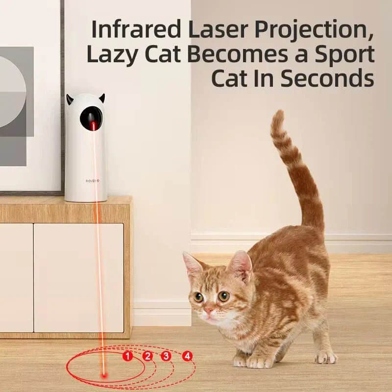 Smart Interactive Automatic Cat Toy Teasing Pet LED Laser