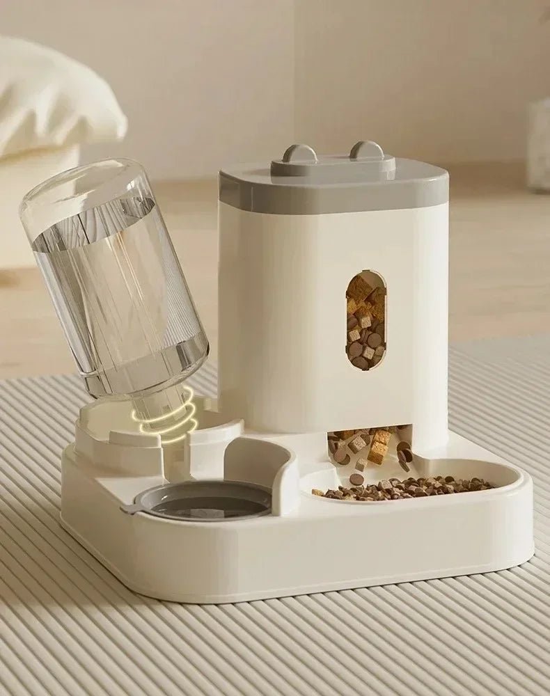 Large Capacity Automatic Feeder Dog Food Bowl - Pet Food Storage Dispenser