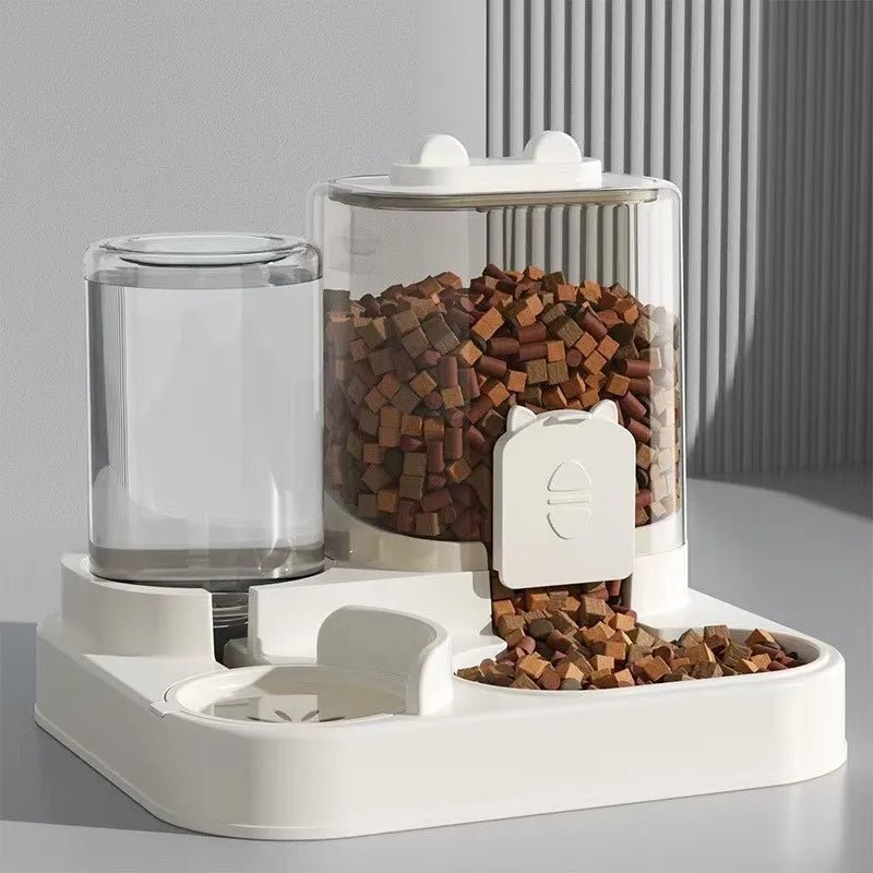 Large Capacity Automatic Feeder Dog Food Bowl - Pet Food Storage Dispenser